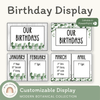 Birthday Display - Modern Botanical Classroom Decor - Miss Jacobs Little Learners