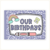 Birthday Display - Pastel Composition Notebook Classroom Decor - Miss Jacobs Little Learners