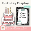 Birthday Display - Pastel Composition Notebook Classroom Decor - Miss Jacobs Little Learners
