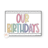 Birthday Display - Spotty Pastel Classroom Decor - Miss Jacobs Little Learners