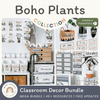 Boho Plants Classroom Decor Bundle - Miss Jacobs Little Learners
