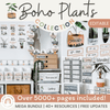 Boho Plants Classroom Decor Bundle | Rustic Neutral Decor | Editable - Miss Jacobs Little Learners