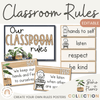 Boho Plants Classroom Rules Posters - Miss Jacobs Little Learners