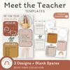 Boho Vibes Meet the Teacher Editable Template - Miss Jacobs Little Learners