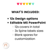 Brights Binder Covers and Spines | Simple Brights Classroom Decor | Editable - Miss Jacobs Little Learners