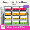 Brights Teacher Toolbox Labels | Editable Classroom Decor - Miss Jacobs Little Learners