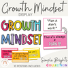 BRIGHTS themed Growth Mindset Posters | Neon Rainbow Classroom Decor | Editable - Miss Jacobs Little Learners