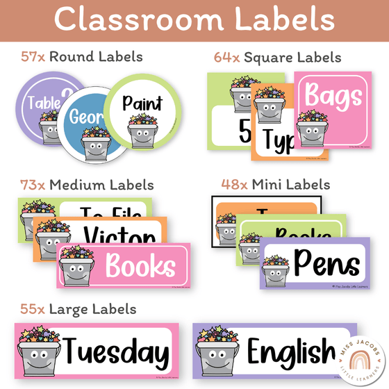 Bucket Filler Theme Classroom Essentials Decor Pack - Miss Jacobs Little Learners