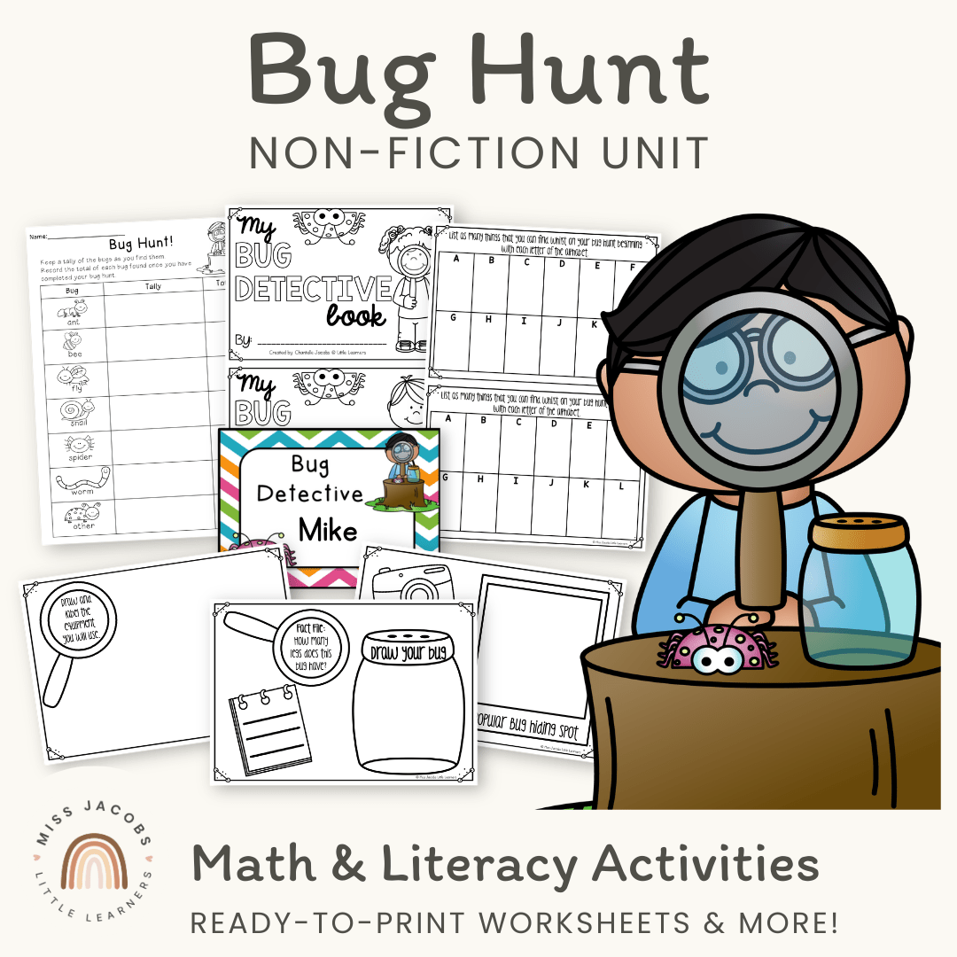 Bug Hunt Activities for Kids - Miss Jacobs Little Learners