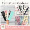 Bulletin Board Borders - Pastel Composition Notebook Classroom Decor - Miss Jacobs Little Learners