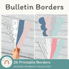 Bulletin Board Borders - Rainbow Calm Colors Decor - Miss Jacobs Little Learners