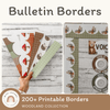 Bulletin Board Borders - Woodland Theme Classroom Decor - Miss Jacobs Little Learners