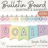 Bulletin Board Bunting | PASTELS | Editable - Miss Jacobs Little Learners