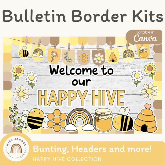 Bulletin Board Kit - Happy Hive Classroom Decor