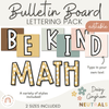 Bulletin Board Lettering Pack | Daisy Gingham Neutral Classroom Decor | Editable - Miss Jacobs Little Learners