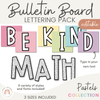 Bulletin Board Lettering Pack | Editable PASTEL Toned Display Headers & Alphabet Letters - Miss Jacobs Little Learners