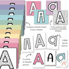 Bulletin Board Lettering Pack | Editable PASTEL Toned Display Headers & Alphabet Letters - Miss Jacobs Little Learners