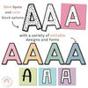 Bulletin Board Lettering Pack | Editable PASTEL Toned Display Headers & Alphabet Letters - Miss Jacobs Little Learners