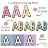 Bulletin Board Lettering Pack | Editable PASTEL Toned Display Headers & Alphabet Letters - Miss Jacobs Little Learners