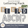 Bulletin Board Letters - Boho Plants Classroom Decor - Miss Jacobs Little Learners
