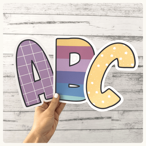 Bulletin Board Letters - Dreamy Space Theme Classroom Decor - Miss Jacobs Little Learners