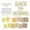 Bulletin Board Letters - Happy Hive Classroom Decor - Miss Jacobs Little Learners