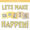 Bulletin Board Letters - Happy Hive Classroom Decor - Miss Jacobs Little Learners