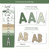 Bulletin Board Letters - Modern Botanical Classroom Decor - Miss Jacobs Little Learners