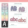 Bulletin Board Letters - Pastel Composition Notebook Classroom Decor - Miss Jacobs Little Learners