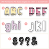 Bulletin Board Letters - Pastel Composition Notebook Classroom Decor - Miss Jacobs Little Learners