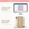 Bulletin Board Letters - Pastel Composition Notebook Classroom Decor - Miss Jacobs Little Learners