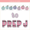 Bulletin Board Letters - Pastel Composition Notebook Classroom Decor - Miss Jacobs Little Learners