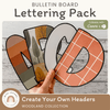 Bulletin Board Letters - Woodland Theme Classroom Decor - Miss Jacobs Little Learners
