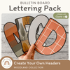Bulletin Board Letters - Woodland Theme Classroom Decor - Miss Jacobs Little Learners