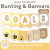 Bunting Banners - Bulletin Board Letters - Happy Hive Classroom Decor - Miss Jacobs Little Learners