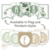 Bunting Banners - Bulletin Board Letters - Modern Botanical - Miss Jacobs Little Learners