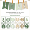Bunting Banners - Bulletin Board Letters - Modern Botanical - Miss Jacobs Little Learners