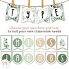Bunting Banners - Bulletin Board Letters - Modern Botanical - Miss Jacobs Little Learners