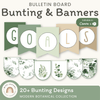 Bunting Banners - Bulletin Board Letters - Modern Botanical - Miss Jacobs Little Learners