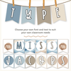 Bunting & Banners - Bulletin Board Letters - Modern Ocean Theme - Miss Jacobs Little Learners