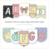 Bunting Banners - Bulletin Board Letters - Pastel Composition Notebook Classroom Decor - Miss Jacobs Little Learners