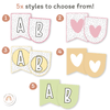 Bunting & Banners - Bulletin Board Letters - Spotty Pastel - Miss Jacobs Little Learners