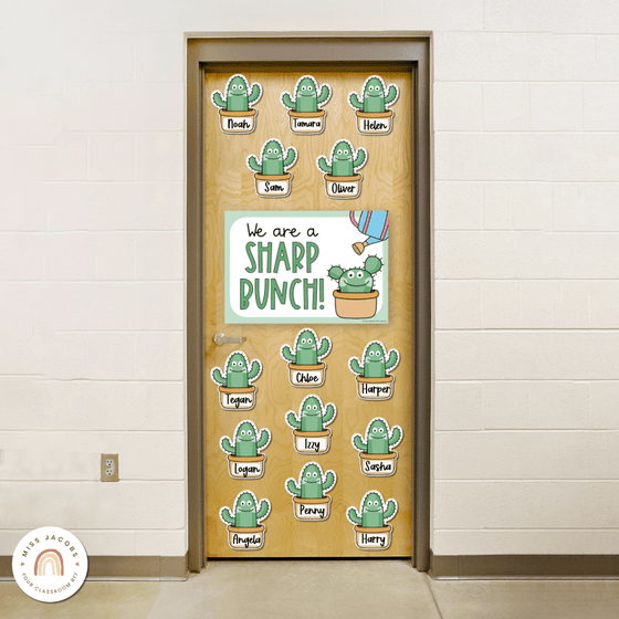 Cactus Door Display Classroom Decor - Miss Jacobs Little Learners