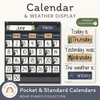 Calendar & Weather Display - Boho Plants Classroom Decor - Miss Jacobs Little Learners