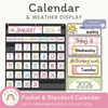 Calendar & Weather Display - Daisy Gingham Pastels Decor - Miss Jacobs Little Learners