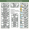 Calendar & Weather Display - Modern Botanical Classroom Decor - Miss Jacobs Little Learners