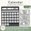Calendar & Weather Display - Modern Botanical Classroom Decor - Miss Jacobs Little Learners
