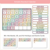 Calendar & Weather Display - Pastel Composition Notebook Classroom Decor - Miss Jacobs Little Learners