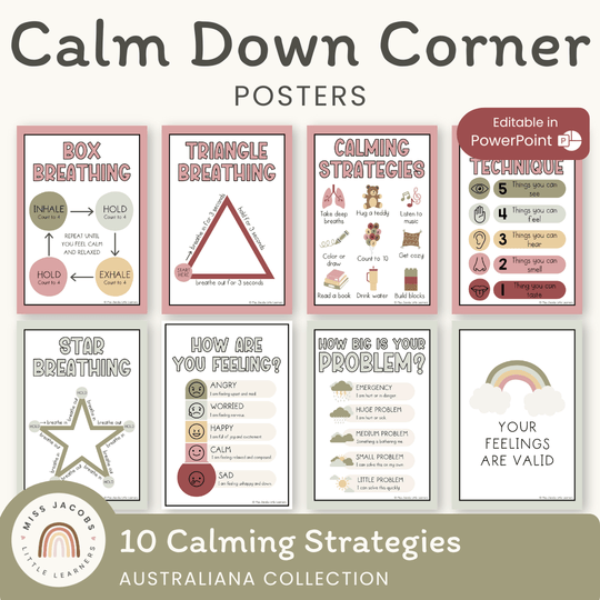 Calm Down Corner Kit - Austaliana Classroom Decor