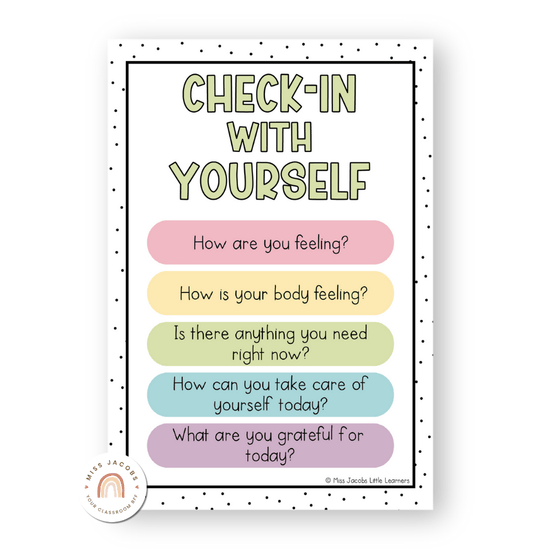 Calm Down Corner Kit - Pastel Classroom Decor - Miss Jacobs Little Learners